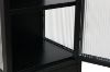 Picture of STARK Steel Frame 1-Door 2-Drawer Accent Glass Display Cabinet (Black)