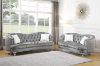 Picture of ALINA 3/2 Seater Velvet Curved Sofa with Pillows (Grey)