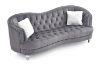Picture of ALINA 3/2 Seater Velvet Curved Sofa with Pillows (Grey)