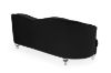 Picture of ALINA Velvet Curved Sofa with Pillows (Black) - 3 Seater