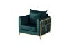Picture of PARMA 1 & 3 Seater Stainless Steel Frame Velvet Sofa Range (Green)