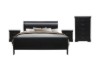 Picture of LOUIS 4PC Bedroom Set in Queen Size (Black)