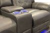 Picture of COBALT Power Reclining Sectional Sofa with LED Lights (Black)
