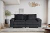 Picture of WINSTON Corduroy Velvet Modular Sofa (Black) - 5PC Big Corner Set