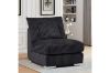 Picture of WINSTON Corduroy Velvet Modular Sofa (Black) - 5PC Big Corner Set