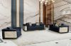 Picture of ANCONA Velvet 1 Seater Sofa/Armchair/Sofa Chair (Black) 