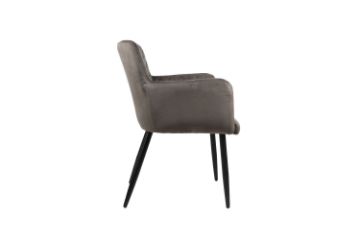 Picture of MILLY Velvet Armchair (Grey)