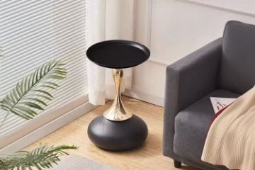 Picture of LUMEN D38 Metal Frame with Paint Finish Side Table (Black)