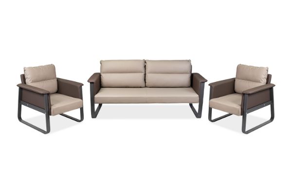 Picture of REPOSE Sofa Range (Brown) - 3+1+1 Sofa Set