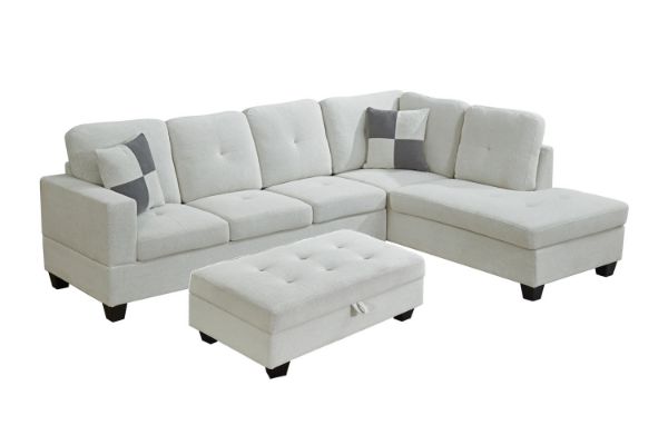 Off white chaise best sale