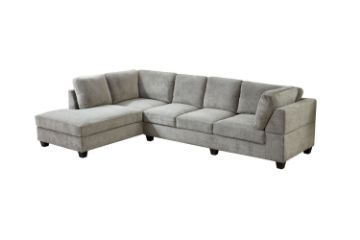 Picture of LIBERTY Premium Chaise Facing Left  Sectional Sofa (Light Grey) 