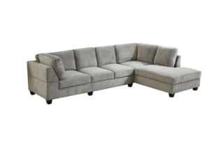 Picture of LIBERTY Premium Sectional Sofa (Light Grey)  - Chaise Facing Right 
