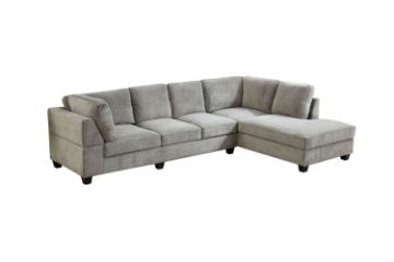 Picture of LIBERTY Premium Sectional Sofa (Light Grey)  - Chaise Facing Right 