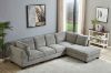 Picture of LIBERTY Premium Sectional Sofa (Light Grey)  - Chaise Facing Left with Regular Ottoman
