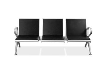 Picture of ORBIT 3 - Seater Tandem Seating with Cushion (Black)