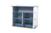 Picture of LEGARE Tool Free Dresser by Legaré  (Blue) - Single Dresser with Straight Mirror