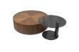 Picture of SKARA Genuine Walnut Veneer Round Nesting Coffee Table