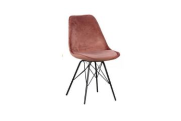 Picture of GAZEL Velvet Dining Chair in Black/Blue/Yellow/Green/Grey/Pink Colour