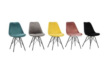 Picture of GAZEL Velvet Dining Chair - Grey