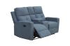 Picture of WALKER Fabric 2‑Seater Manual Recliner Sofa with Console & Cup Holders