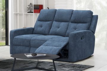 Picture of WALKER Fabric Manual Reclining Sofa Range - 3 Seat Recliner Sofa (3RR)