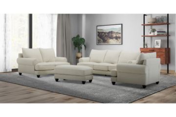 Picture of BALVINO Feather Filled Fabric Sofa Range - 1.5 Seater