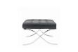 Picture of BARCELONA Chair and Ottoman (Italian Leather) - Black Ottoman Only