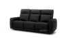 Picture of STORMWIND 100% Genuine Leather 3 Seater Power Recliner Sofa (Black)