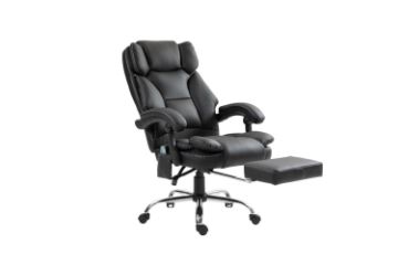 Picture of OPTIMUS Height Adjustable Massage Office Chair with Footrest
