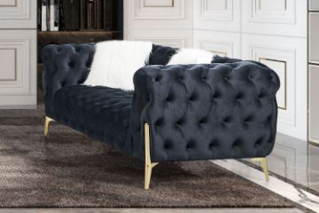 Picture of NORFOLK Button Tufted Velvet 2-Seater Sofa