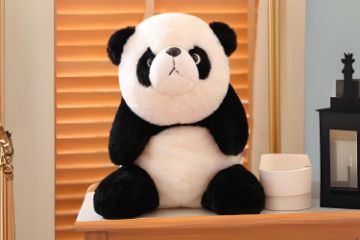 Picture of PANDA Small/Big Fabric Plush Toy (Brown/Black)