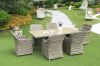 Picture of KAPSTADT 7PC Half-Round Wicker Dining Set (ALUMINIUM FRAME)