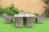Picture of KAPSTADT 7PC Half-Round Wicker Dining Set (ALUMINIUM FRAME)