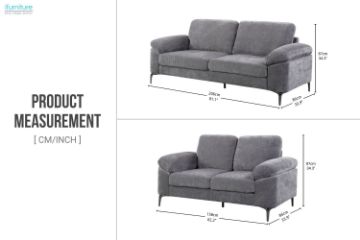 Picture of FRANKY 3/2 Seater Fabric Sofa Range 