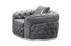 Picture of PIEDMONT Chesterfield Velvet 1 Seater Sofa/ Armchair (Grey) 