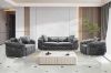 Picture of PIEDMONT Chesterfield Velvet 1 Seater Sofa/ Armchair (Grey) 
