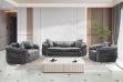 Picture of PIEDMONT Chesterfield Velvet Sofa Range (Grey) - 3+2+1 Sofa Set