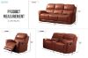 Picture of HARRY Air Leather Manual Reclining Sofa Range with Console and Storage (Orange)
