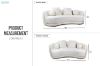 Picture of WESLEY 3/2 Velvet Sofa Range (Beige)