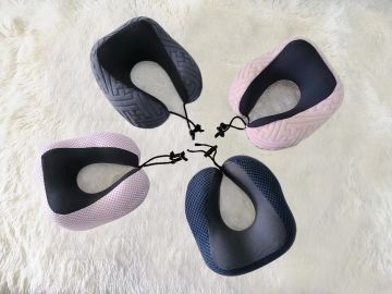 Picture of ENDY Memory Foam U-shape Neck Pillow - Plush Pink