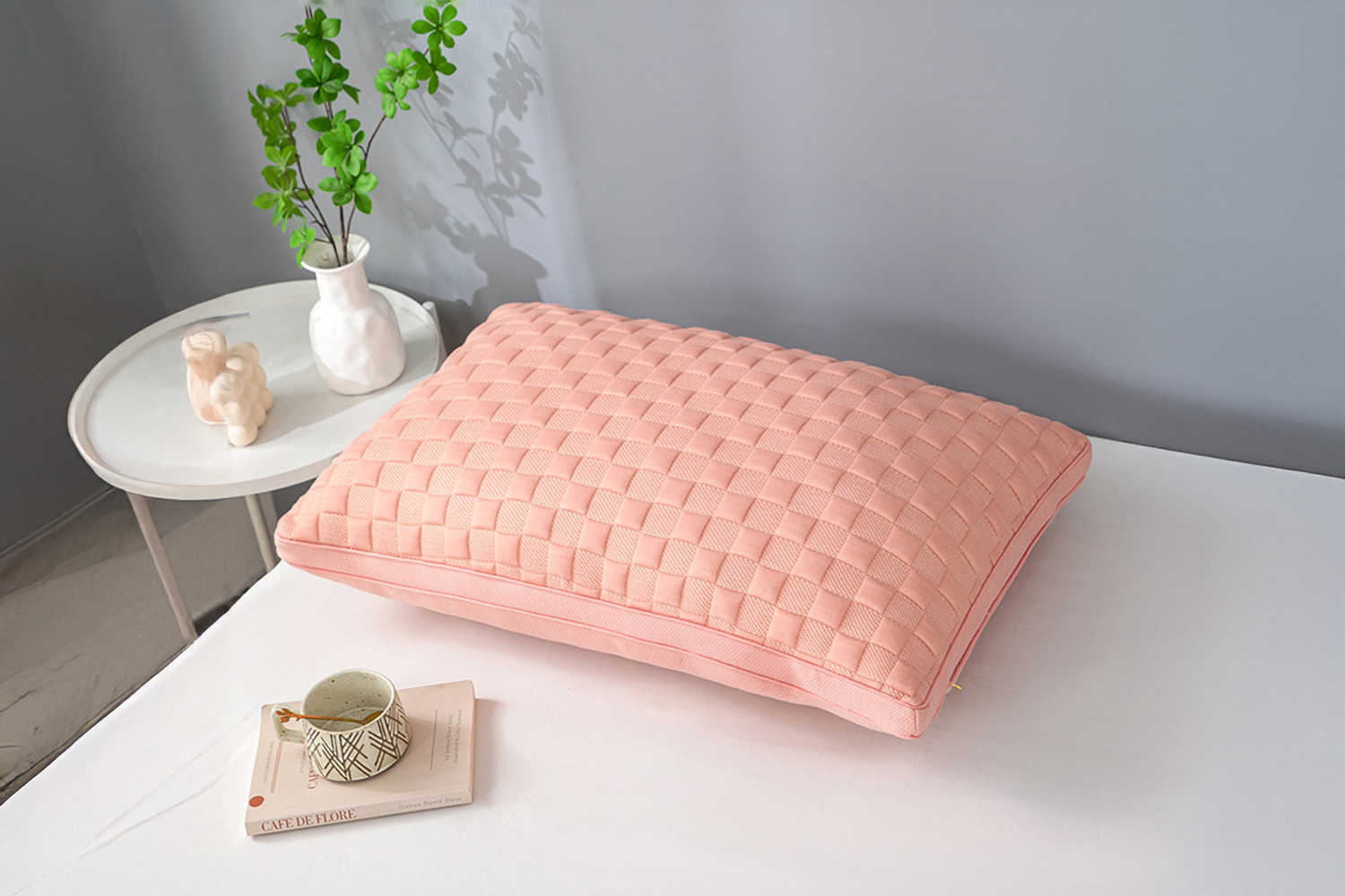 PICCOLO Knitted Cloudpatterned Small Grid Microfibre 3D Pillow