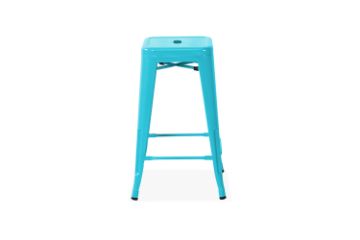 Picture of TOLIX Replica Bar Stool Seat H75 - Blue