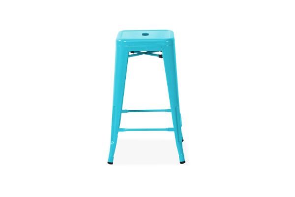 Picture of TOLIX Replica Bar Stool Seat H75 - Blue