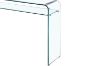 Picture of MURANO 1.2M Bent Glass Hall Table with Shelf 