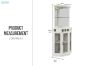 Picture of HAAKEN Corner Oak Bar Buffet & Hutch (White)
