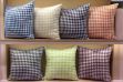 Picture of HOUNDSTOOTH Linen Cushion with Inner in Multiple Colours(45x45cm)