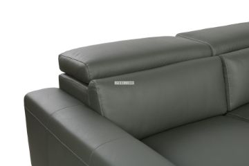 Picture of [FLOOR MODEL CLEARANCE] CHERADI Sectional Sofa in 100% Top Grain Leather - Chaise Facing Right