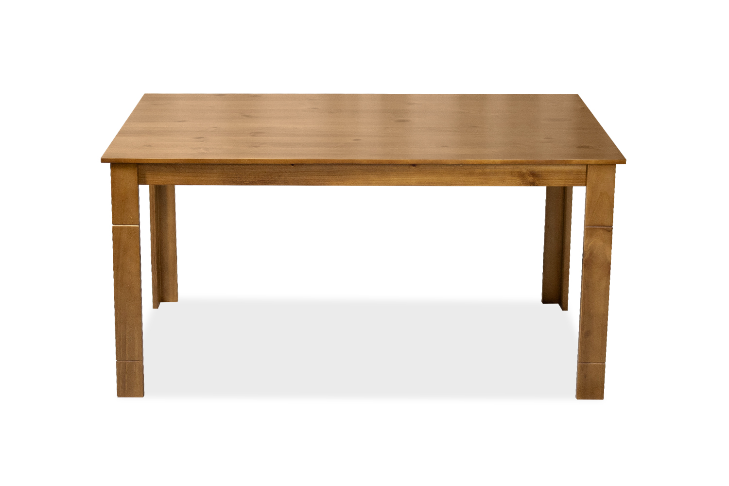 BAYARD 150 Solid Pine Wood Dining Table (Light Walnut)