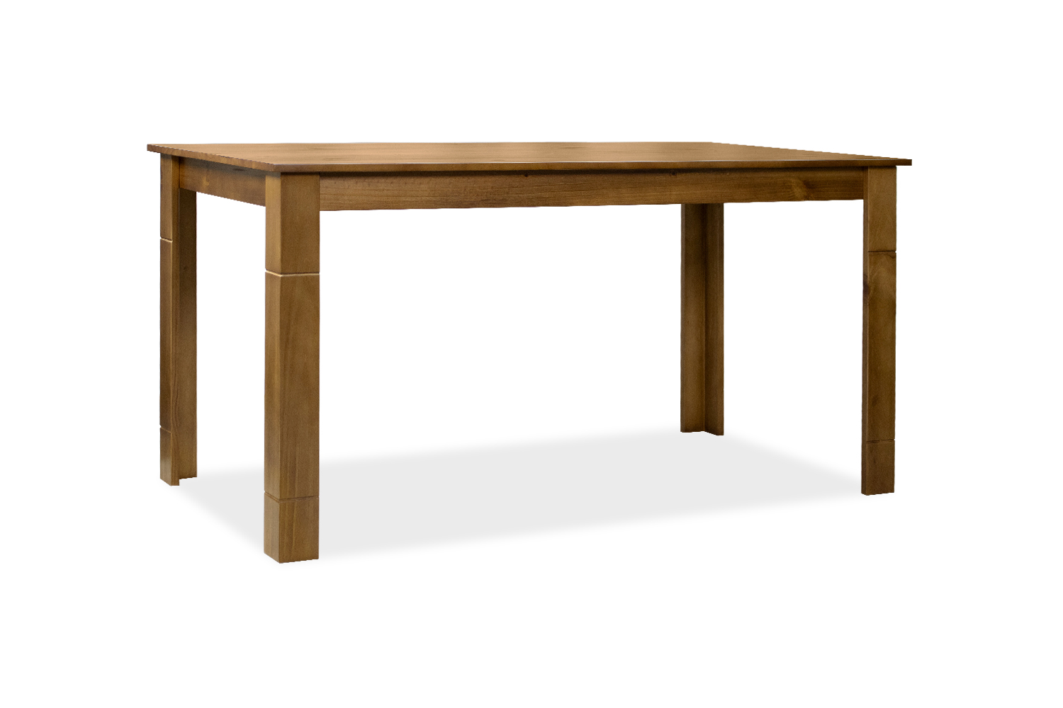 BAYARD 150 Solid Pine Wood Dining Table (Light Walnut)