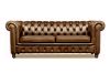 Picture of WILLIFORD 100% Genuine Leather Chesterfield Sofa Range (Tobacco) - 3 Seater